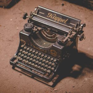 typewriter, writing, text