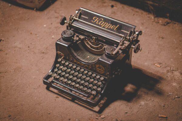 typewriter, writing, text